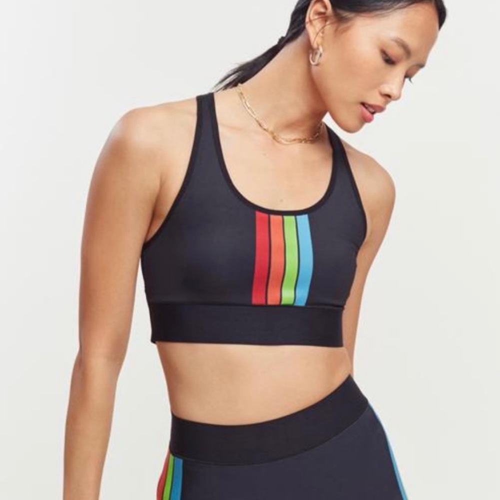 Ultracor stripe bonding terrain bra/bandier in Nero stripe